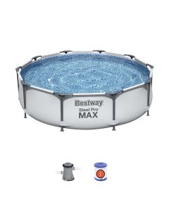 Montažni bazen Steel Pro MAX™ s kartušno filtrsko črpalko | 305 x 76 cm