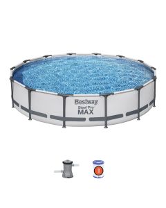 Montažni bazen Steel Pro MAX™ | 427 x 84 cm s kartušno filtrsko črpalko