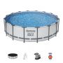 Montažni bazen Steel Pro MAX™  | 488 x 122 cm s kartušno filtrsko črpalko