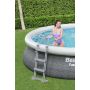 Montažni bazen Fast Set™ | 457 x 107 cm z vzorcem sivega ratana s kartušno filtrsko črpalko