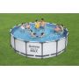 Montažni bazen Steel Pro MAX™ | 457 x 122 cm s kartušno filtrsko črpalko