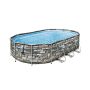 Montažni bazen Power Steel Comfort Jet Oval s kartušno filtrsko črpalko | 610 x 366 x 122 cm