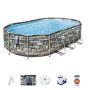 Montažni bazen Power Steel Comfort Jet Oval s kartušno filtrsko črpalko | 610 x 366 x 122 cm