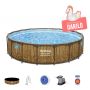 Montažni bazen Power Steel™ Swim Vista™ | 549 x 122 cm z vzorcem lesa s kartušno filtrsko črpalko