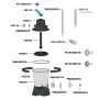 Filtrska črpalka s filtrom na pesek ali Polysphere™ | 3.596 l/h