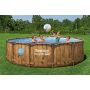 Montažni bazen Steel Pro MAX™ Splashview | 427 x 107 cm z vzorcem lesa s kartušno filtrsko črpalko