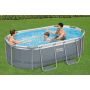 Montažni bazen Steel Pro MAX | 305 x 200 x 84 cm s kartušno filtrsko črpalko