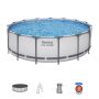 Montažni bazen Steel Pro MAX™ | 457 x 122 cm s kartušno filtrsko črpalko
