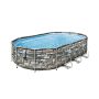 Montažni bazen Power Steel Comfort Jet Oval s kartušno filtrsko črpalko | 610 x 366 x 122 cm