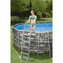 Montažni bazen Power Steel Comfort Jet Oval s kartušno filtrsko črpalko | 610 x 366 x 122 cm