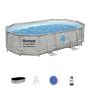 Montažni bazen Power Steel™ Swim Vista™ | 488 x 305 x 107 cm z vzorcem kamna s filtrsko črpalko na pesek