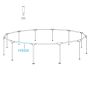 Rezervna zgornja prečka za bazene Power Steel® Swim Vista Series™ | 488 x 122 cm