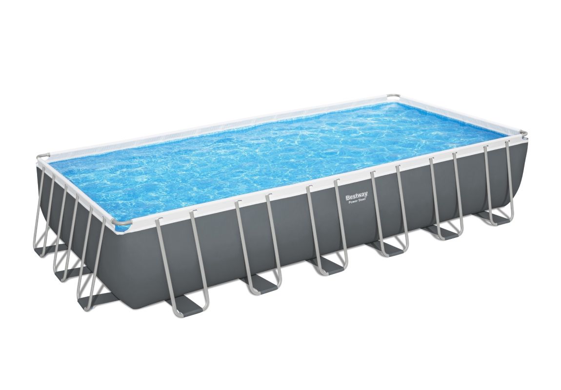Montažni bazen Power Steel™ Rectangular | 732 x 366 x 132 cm s filtrsko črpalko na pesek