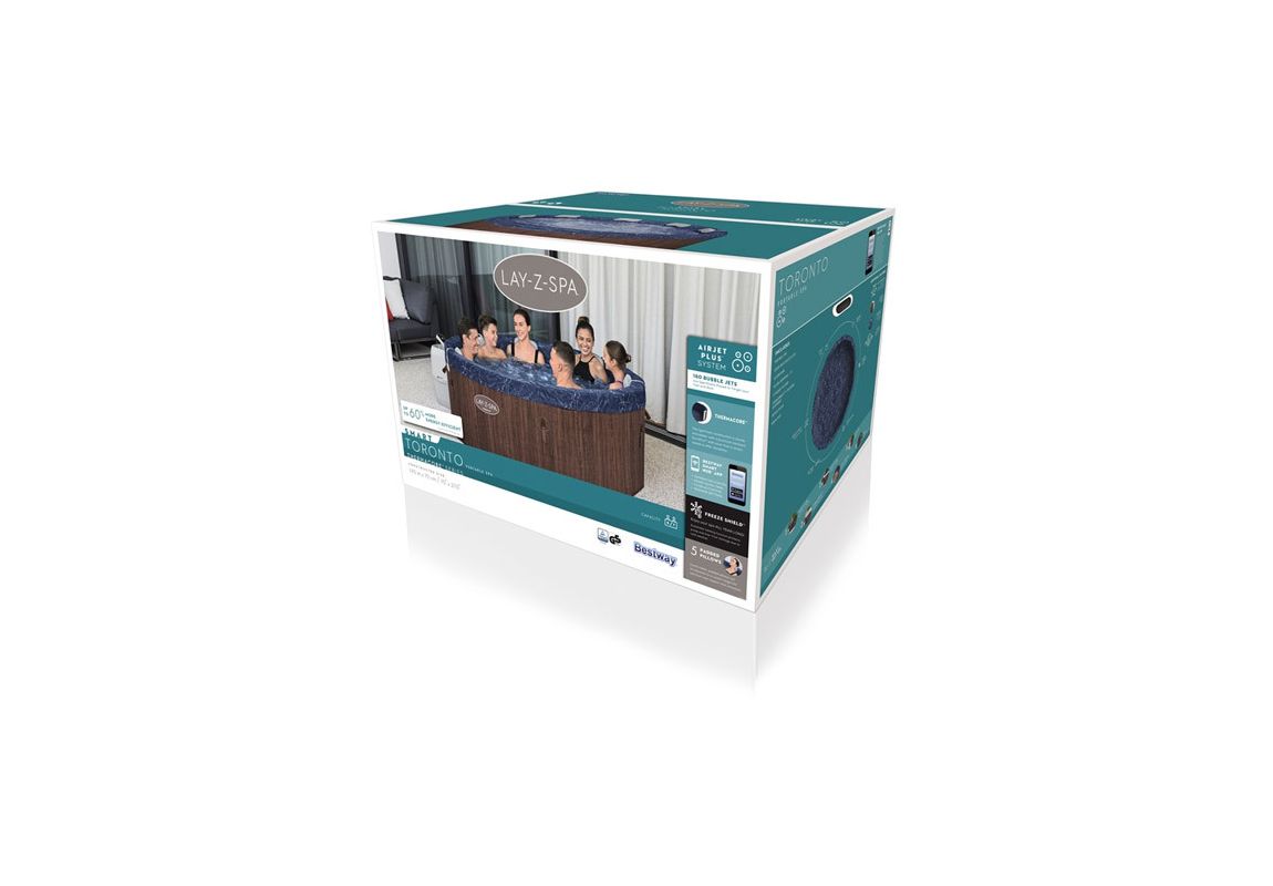 Masažni bazen (jacuzzi) Lay-Z-Spa® Toronto ThermaCore Smart Airjet™ Plus | 190 x 70 cm