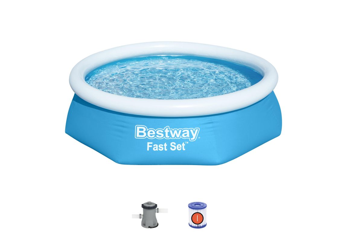 Montažni bazen Fast Set™ | 244 x 61 cm s kartušno filtrsko črpalko