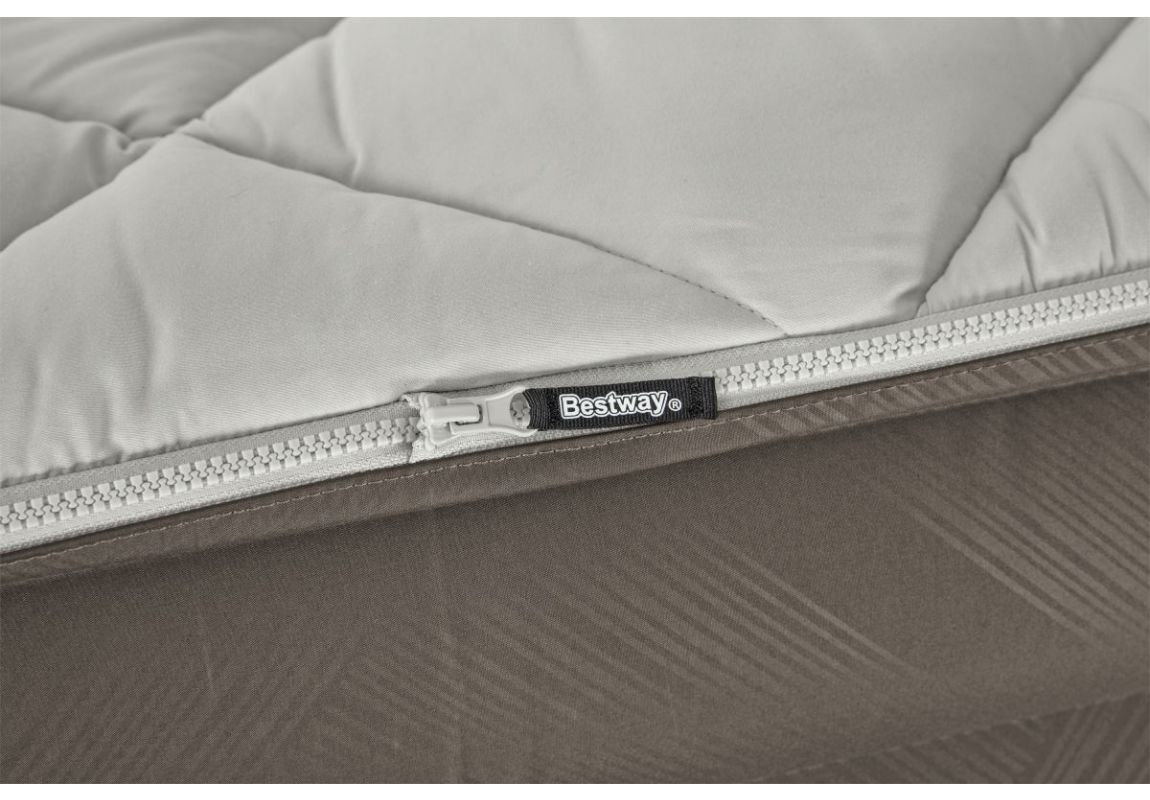 Napihljiva postelja Queen Fortech™ z zgornjo odejo in vgrajeno električno tlačilko | 203 x 152 x 51cm 