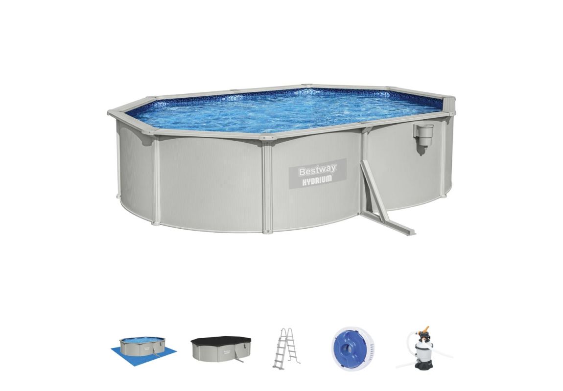 Montažni bazen Hydrium™ | 500 x 366 x 122 cm s filtrsko črpalko na pesek