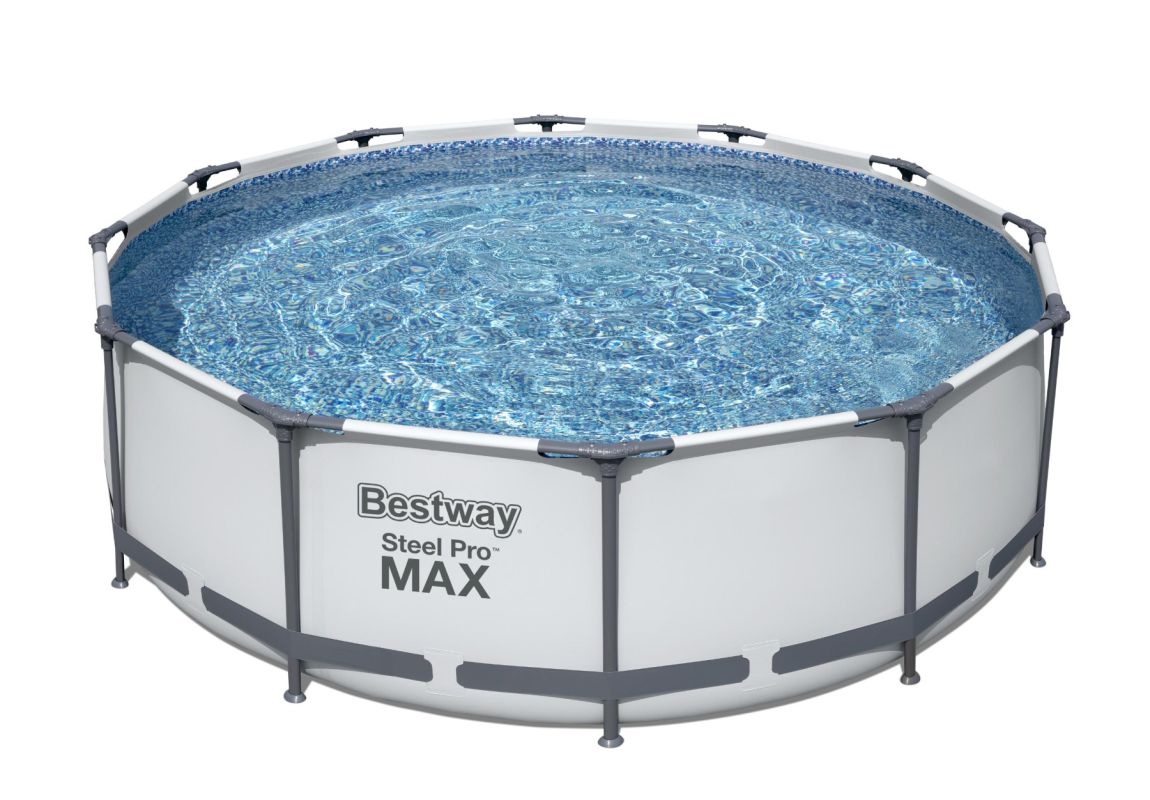 Montažni bazen Steel Pro MAX™ | 366 x 100 cm s kartušno filtrsko črpalko