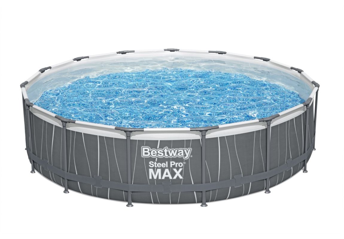 Bazen Steel Pro™ MAX set s filtrsko črpalko in LED lučko | 457 x 107 cm 