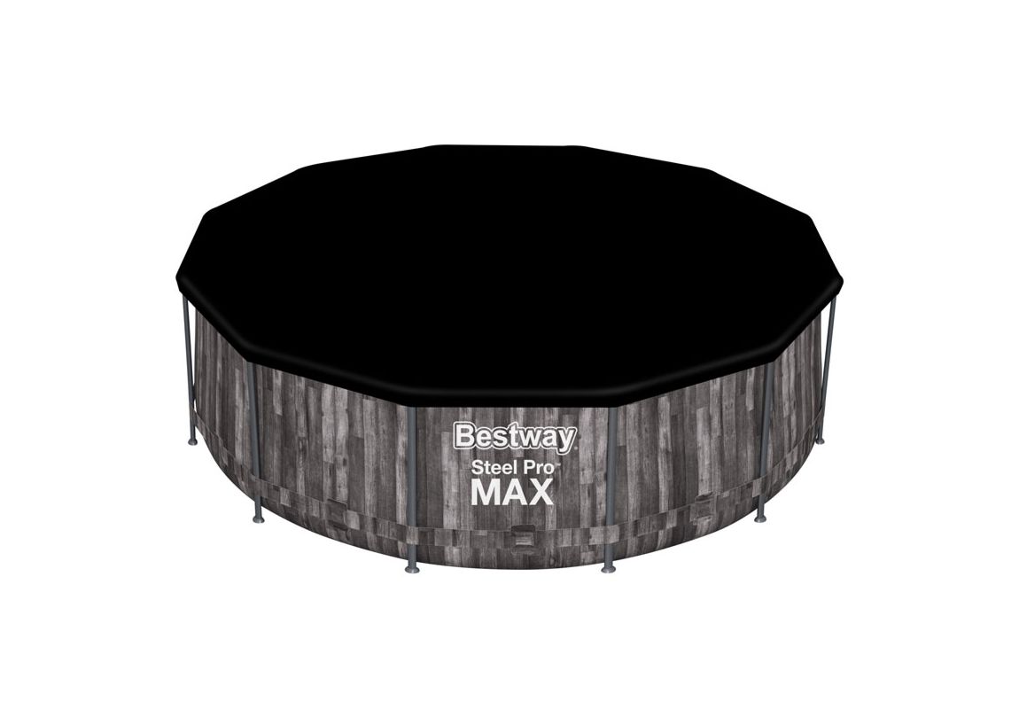 Montažni bazen Steel Pro MAX™ | 366x 122 cm s kartušno filtrsko črpalko in strehico 