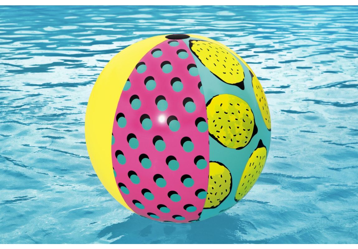 Napihljiva žoga za plažo Retro | 122 cm
