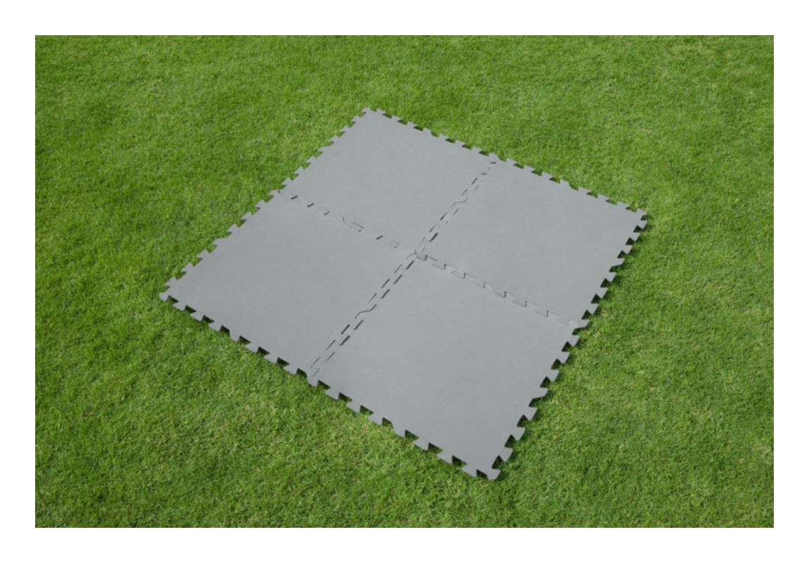 Zaščitna podloga za bazene in masažne bazene Puzzle sive barve | 50 x 50 cm