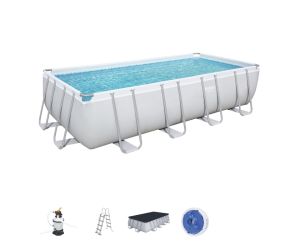 Montažni bazen Power Steel™ Rectangular | 488 x 244 x 122 cm s filtrsko črpalko na pesek