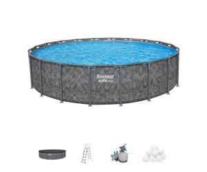 Montažni bazen APX 365 I 610 x 132 cm s filtrsko črpalko na pesek