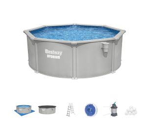 Montažni bazen Hydrium™ | 366 x 122 cm s filtrsko črpalko na pesek