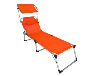 itstime-zlozljiv-lezalnik-malaga-s-sencilom-in-blazino-192x58x37-89910-orange