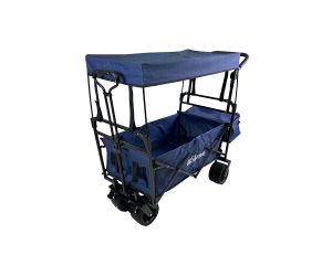Zložljiv transportni voziček ItStime z nadstrešnico | 133 x 58 x 100 cm