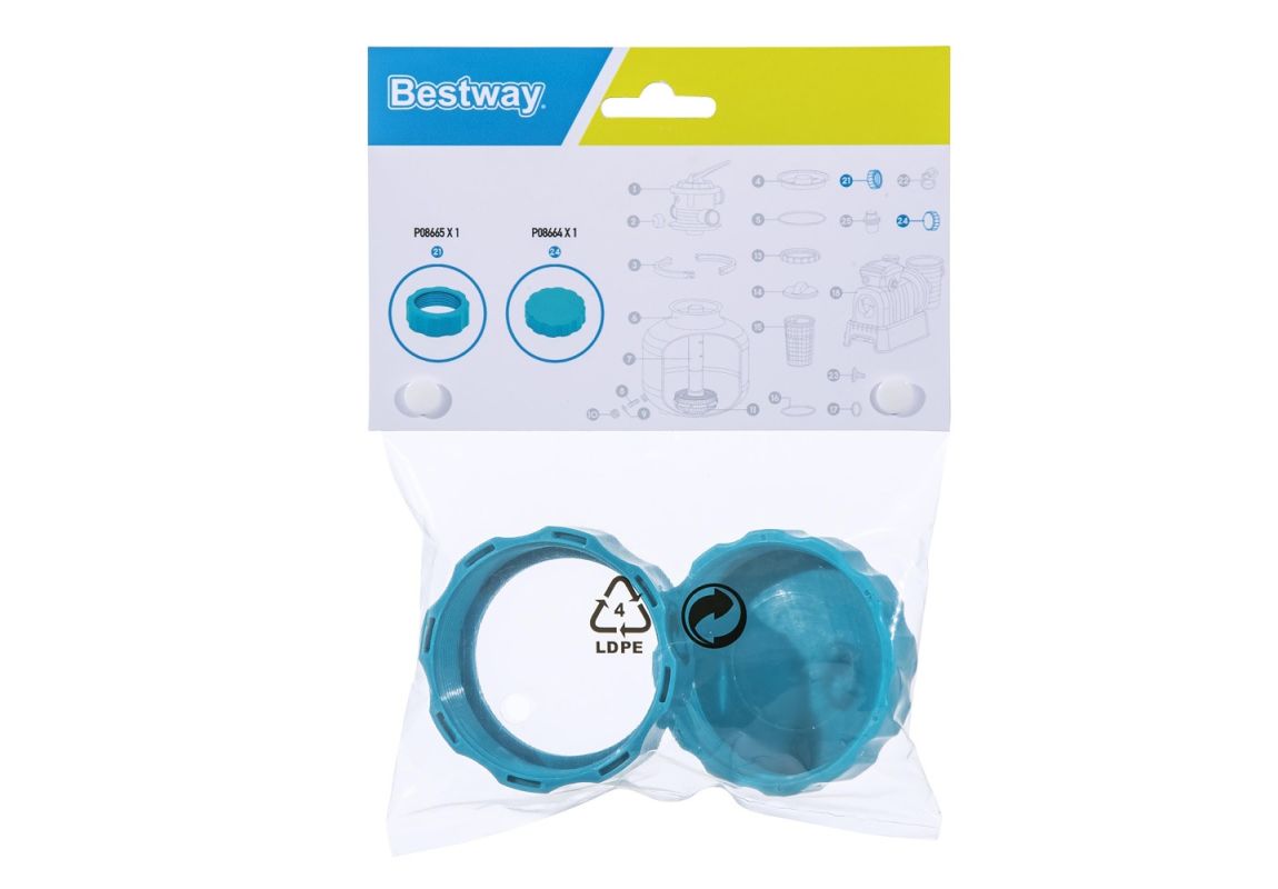 Rezervna matica adapterja in pokrov odtoka za peščeno filtrsko črpalko