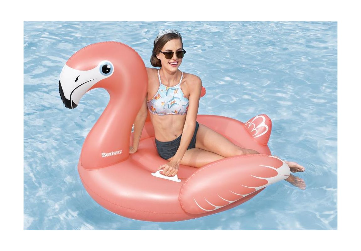 Napihljivi flamingo | 148 x 127 cm