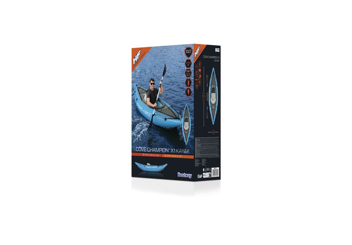 Napihljiv kajak Hydro-Force™ Cove Champion X1 | 275 x 81 cm