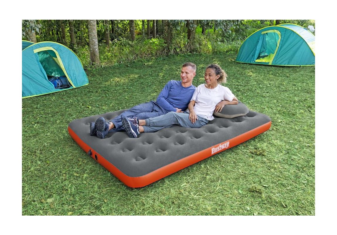 Napihljiva postelja Roll & Relax s tlačilko AirChinch | 203 x 152 x 22 cm