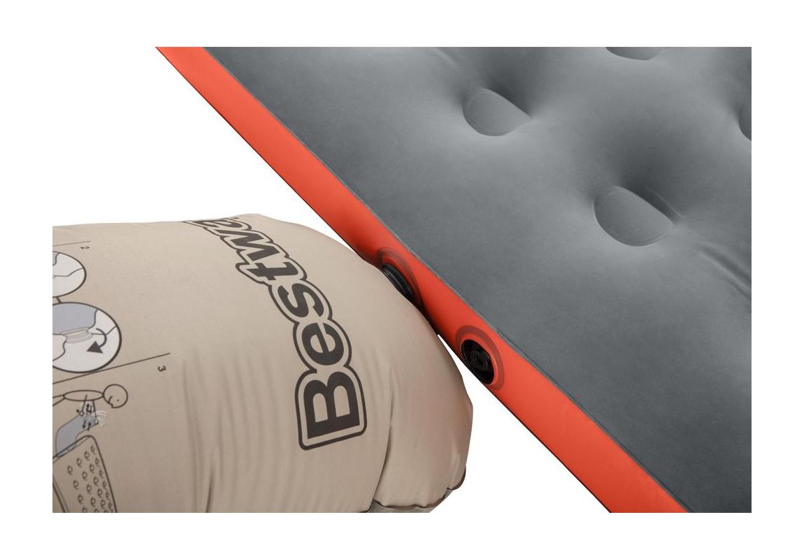 Napihljiva postelja Roll & Relax s tlačilko AirChinch | 203 x 152 x 22 cm