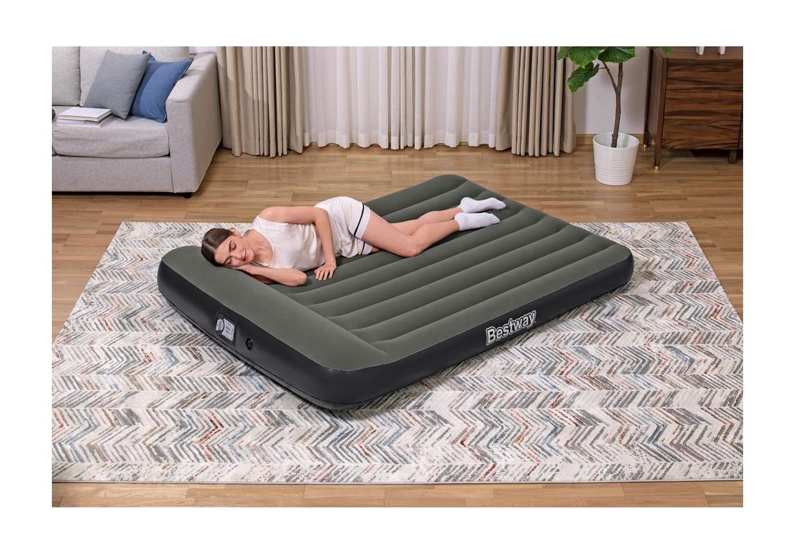 Napihljiva blazina Tritech Queen z vgrajeno tlačilko | 203 x 152 x 30 cm