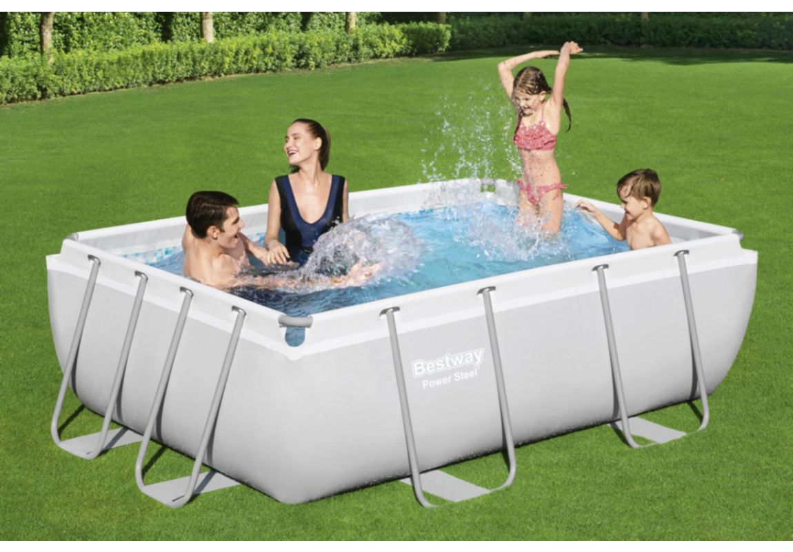 Bazen Power Steel™ Rectangular 282x196x84 cm s kartušno filtrsko črpalko