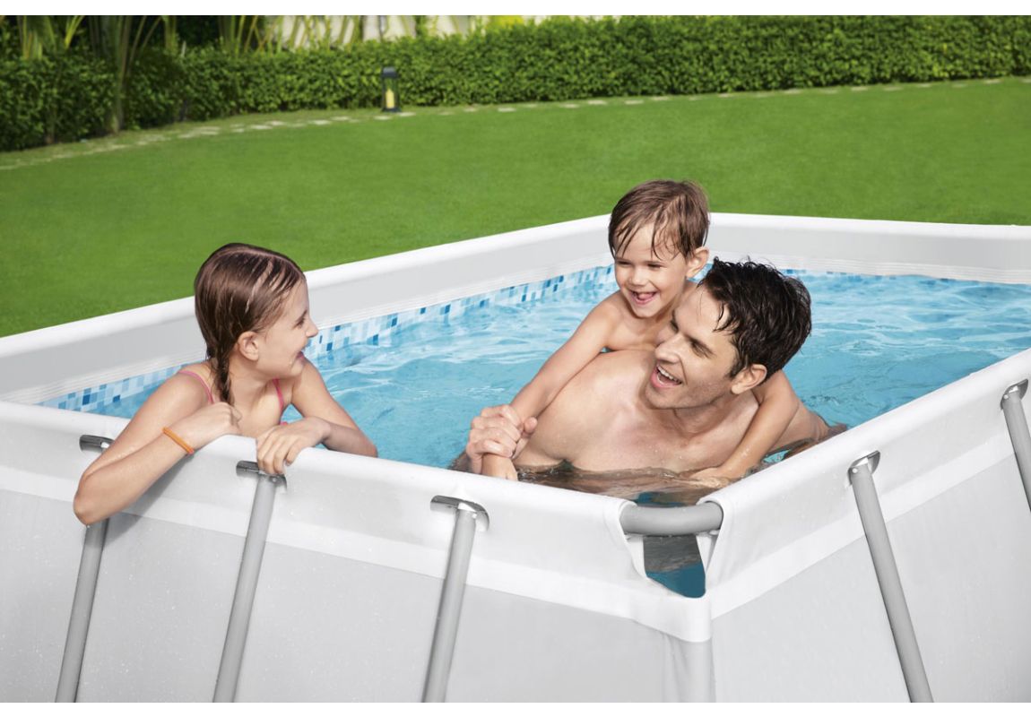 Bazen Power Steel™ Rectangular 282x196x84 cm s kartušno filtrsko črpalko