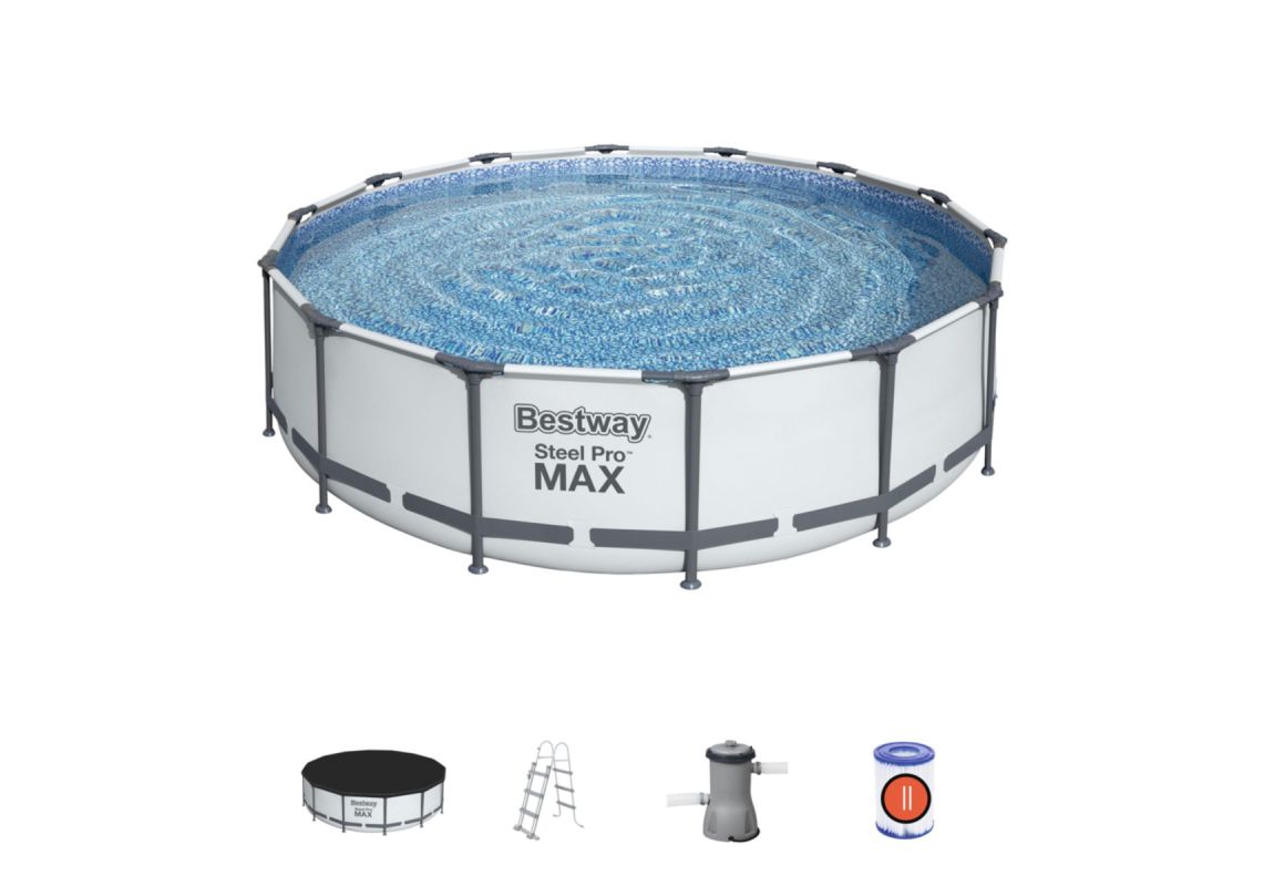 NI V PONUDBI 2024 Montažni bazen Steel Pro MAX™  | 427 x 107 cm s kartušno filtrsko črpalko