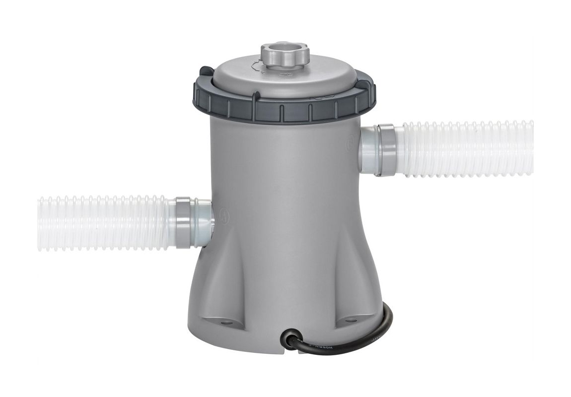 Bazen z napihljivim robom Fast Set™ s črpalko | 366 x 76 cm z vzorcem sivega ratana