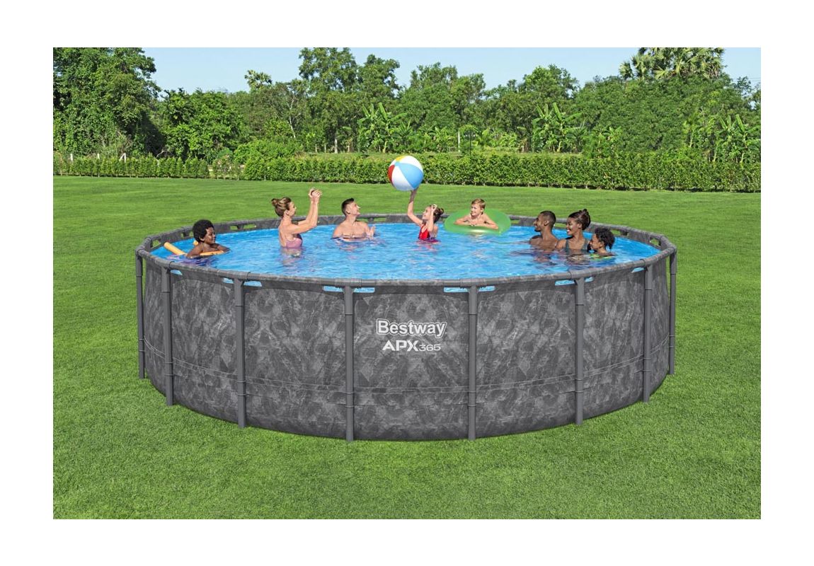 Montažni bazen APX 365 I 549 x 132 cm s filtrsko črpalko na pesek