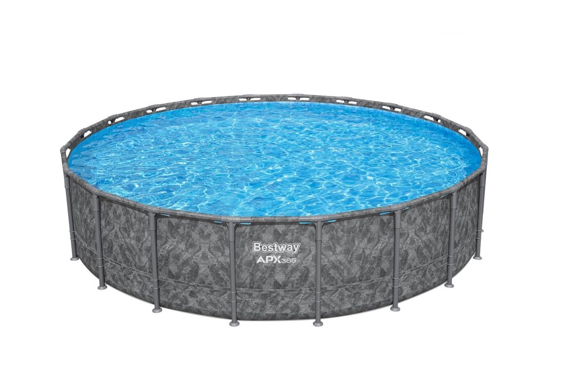 Montažni bazen APX 365 I 610 x 132 cm s filtrsko črpalko na pesek