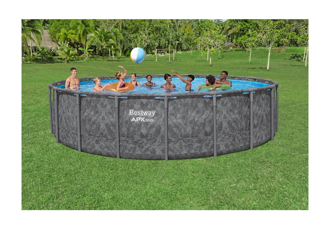 Montažni bazen APX 365 I 610 x 132 cm s filtrsko črpalko na pesek