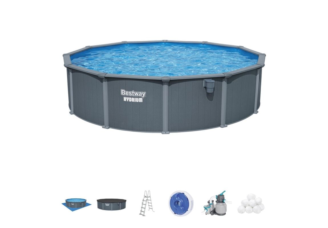 Montažni bazen Hydrium™ | 549 x 132 cm s filtrsko črpalko na pesek