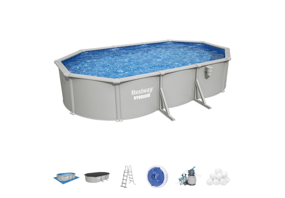 Montažni bazen Hydrium™ | 610 x 366 x 122 cm s filtrsko črpalko na pesek