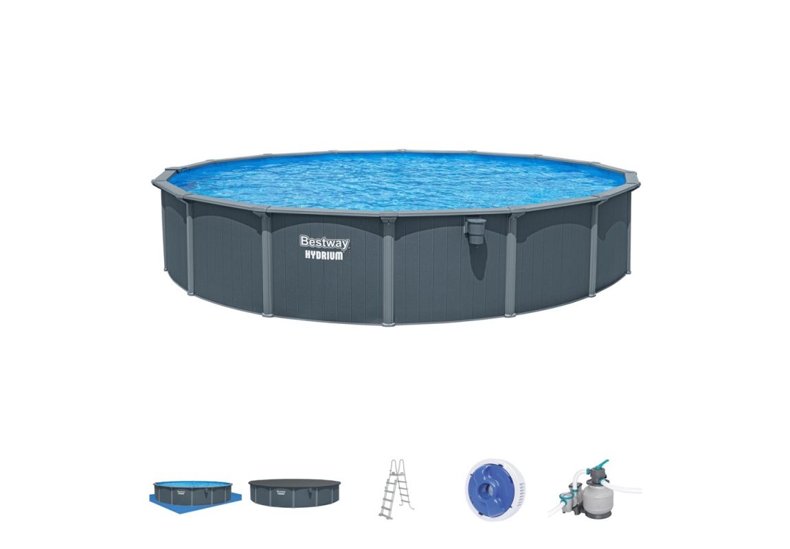 Montažni bazen Hydrium™ | 732 x 132 cm s filtrsko črpalko na pesek