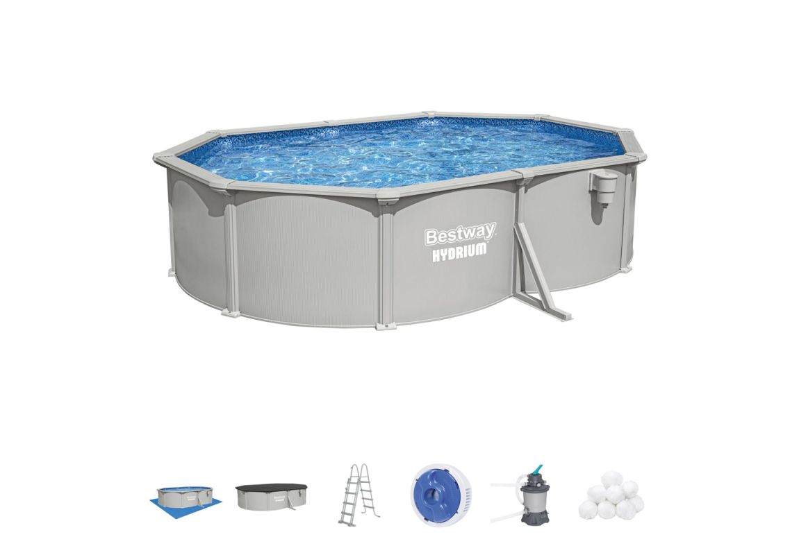 Montažni bazen Hydrium™ | 500 x 366 x 122 cm s filtrsko črpalko na pesek
