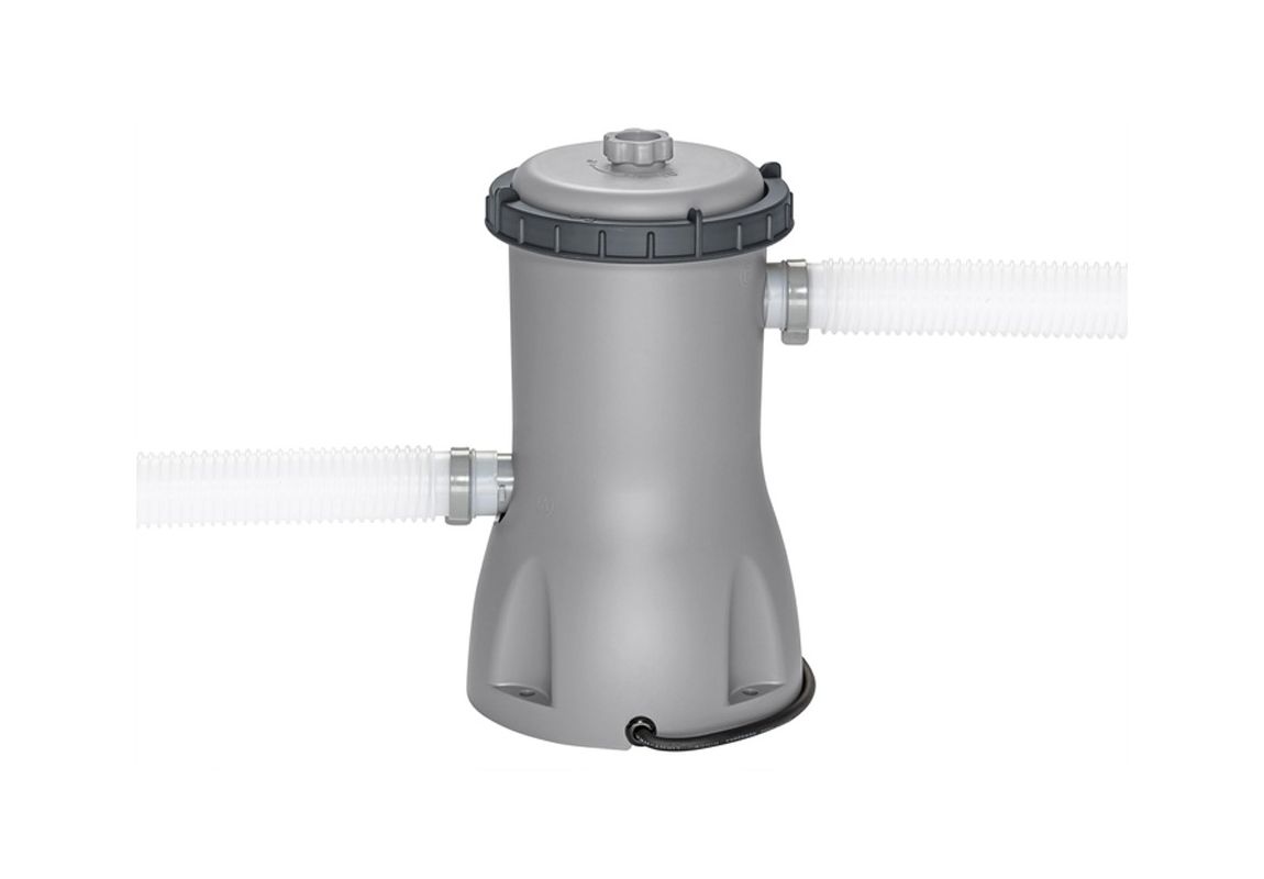 Montažni bazen Steel Pro MAX Splashview™ | 488 x 244 x 122 cm z vzorcem sivega ratana s kartušno filtrsko črpalko