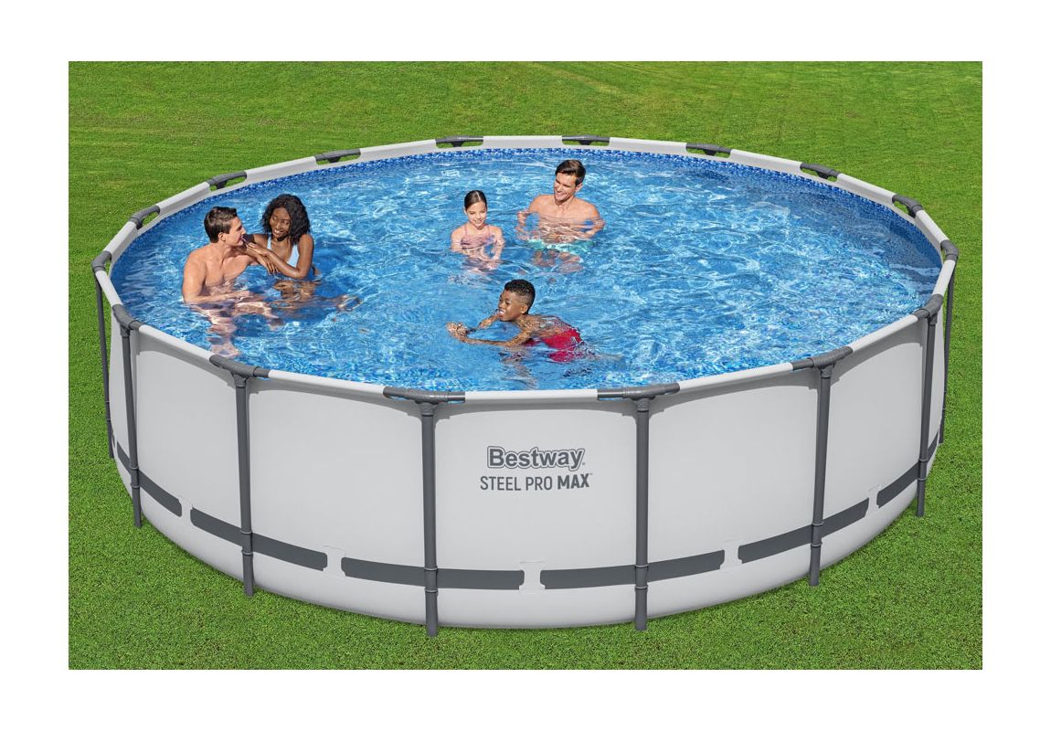 Montažni bazen Steel Pro MAX™ | 488 x 122 cm s kartušno filtrsko črpalko